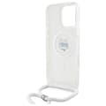 Miniatyrbild 6 av 7: Karl Lagerfeld IML Choupette Head & Cord MagSafe - iPhone 16 Pro-skal (genomskinligt)