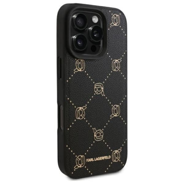 Karl Lagerfeld MagSafe Karl Head - iPhone 16 Pro -suojakuori (musta)