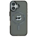 Pikkukuva 3 / 8: Karl Lagerfeld IML Metal Choupette Head MagSafe - iPhone 16 Plus -suojakuori (musta)