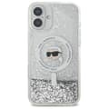 Pikkukuva 3 / 8: Karl Lagerfeld Liquid Glitter Karl Head MagSafe - iPhone 16 Plus -suojakuori (kirkas)