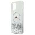 Pikkukuva 6 / 8: Karl Lagerfeld Liquid Glitter Karl Head MagSafe - iPhone 16 Plus -suojakuori (kirkas)