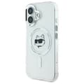 Pikkukuva 2 / 8: Karl Lagerfeld IML Metal Choupette Head MagSafe - iPhone 16 -suojakuori (valkoinen)