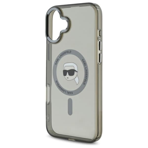 Karl Lagerfeld IML Metal Karl Head MagSafe - iPhone 16 -suojakuori (musta)