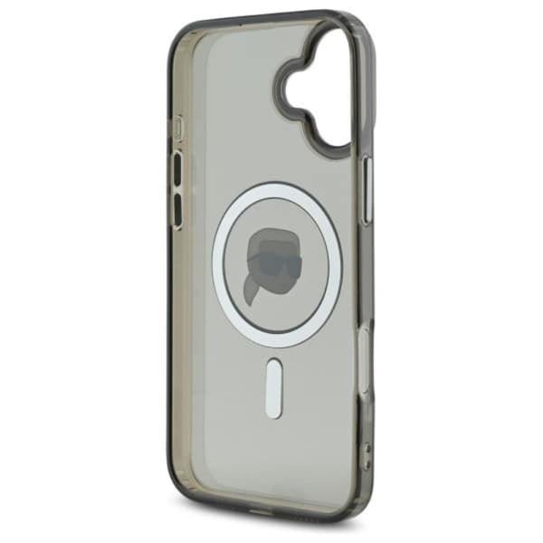 Karl Lagerfeld IML Metal Karl Head MagSafe - iPhone 16 -suojakuori (musta)