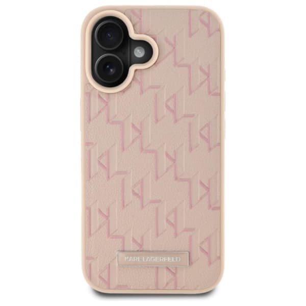 Karl Lagerfeld Hot Stamp MagSafe - iPhone 16 -kotelo (vaaleanpunainen)
