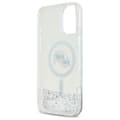 Miniatyrbillede 7 af 8: Karl Lagerfeld Liquid Glitter Karl & Choupette Head MagSafe - iPhone 16 Plus cover (gennemsigtig)