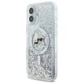 Miniatyrbillede 2 af 8: Karl Lagerfeld Liquid Glitter Karl & Choupette Head MagSafe - iPhone 16 Plus cover (gennemsigtig)