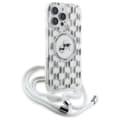 Miniatyrbillede 3 af 7: Karl Lagerfeld IML Crossbody Monogram Karl & Choupette Head MagSafe - iPhone 16 Pro Max cover (gennemsigtig)