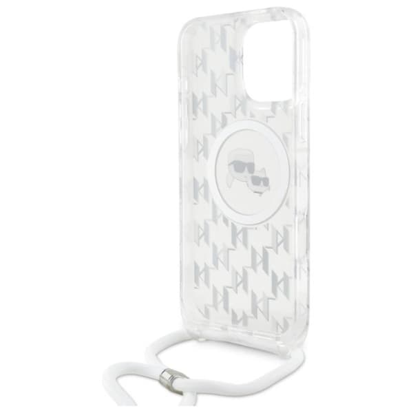Karl Lagerfeld IML Crossbody Monogram Karl & Choupette Head MagSafe - iPhone 16 Pro Max cover (gennemsigtig)