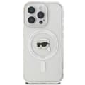 Miniatyrbillede 3 af 8: Karl Lagerfeld IML Metal Karl Head MagSafe - iPhone 16 Pro Max cover (hvid)