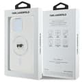 Miniatyrbillede 8 af 8: Karl Lagerfeld IML Metal Karl Head MagSafe - iPhone 16 Pro Max cover (hvid)