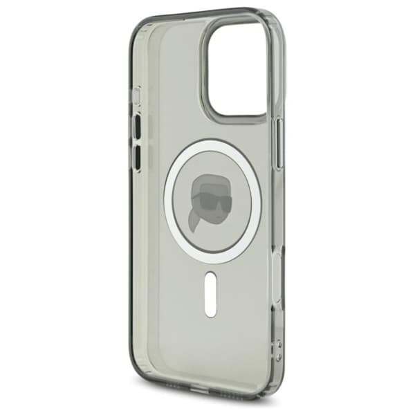 Karl Lagerfeld IML Metal Karl Head MagSafe - iPhone 16 Pro Max cover (sort)