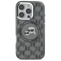 Miniatyrbillede 3 af 8: Karl Lagerfeld IML Monogram Karl & Choupette Head MagSafe - iPhone 16 Pro Max cover (sort)