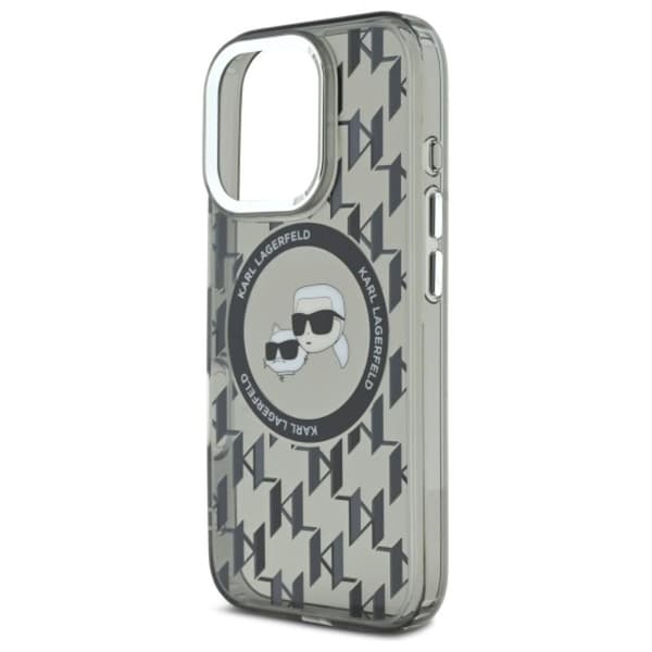 Karl Lagerfeld IML Monogram Karl & Choupette Head MagSafe - iPhone 16 Pro Max cover (sort)