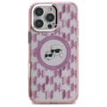 Miniatyrbild 3 av 8: Karl Lagerfeld IML Monogram Karl & Choupette Head MagSafe - iPhone 16 Pro Max-skal (rosa)