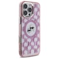 Miniatyrbild 4 av 8: Karl Lagerfeld IML Monogram Karl & Choupette Head MagSafe - iPhone 16 Pro Max-skal (rosa)