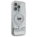 Miniatyrbillede 4 af 8: Karl Lagerfeld Liquid Glitter Karl Head MagSafe - iPhone 16 Pro Max cover (gennemsigtigt)