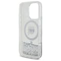 Miniatyrbillede 7 af 8: Karl Lagerfeld Liquid Glitter Karl Head MagSafe - iPhone 16 Pro Max cover (gennemsigtigt)