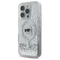 Miniatyrbillede 2 af 8: Karl Lagerfeld Liquid Glitter Karl Head MagSafe - iPhone 16 Pro Max cover (gennemsigtigt)