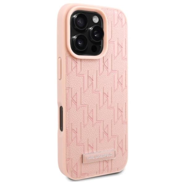 Karl Lagerfeld Hot Stamp MagSafe - iPhone 16 Pro Max cover (lyserød)