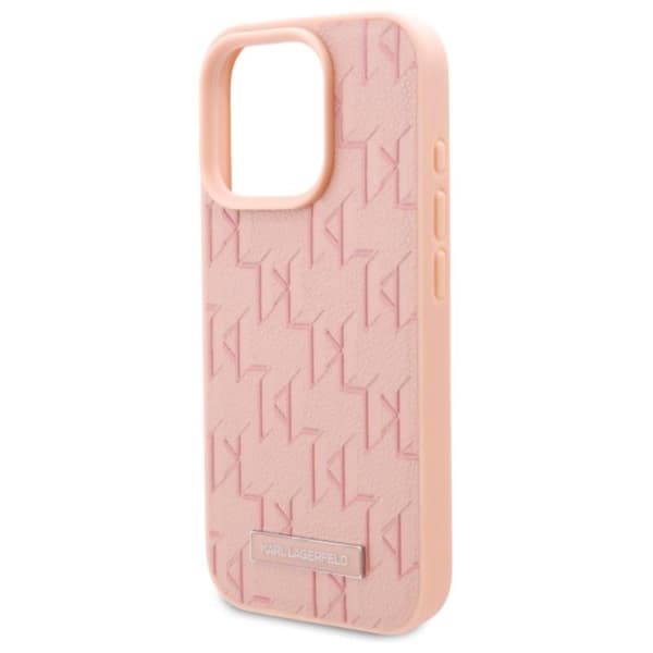 Karl Lagerfeld Hot Stamp MagSafe - iPhone 16 Pro Max cover (lyserød)