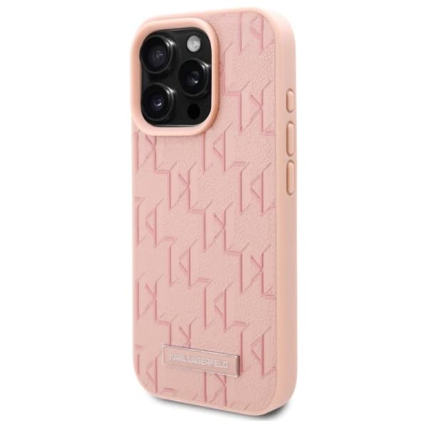 Karl Lagerfeld Hot Stamp MagSafe - iPhone 16 Pro Max cover (lyserød)