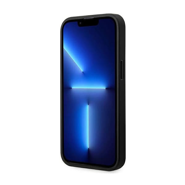 BMW nahkainen hiilensininen linja - iPhone 14 Pro -kotelo (musta)
