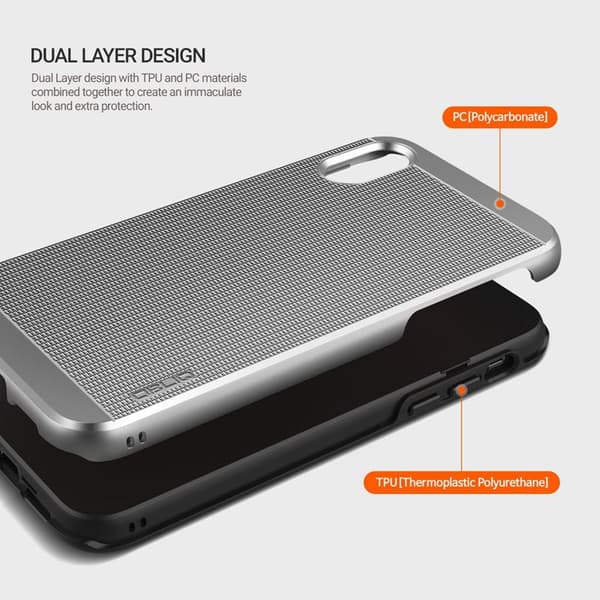 Obliq Slim Meta - iPhone Xs / X cover (satin sølv)