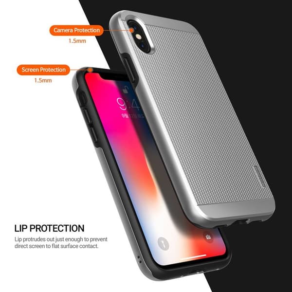 Obliq Slim Meta - iPhone Xs / X cover (satin sølv)