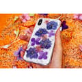 Pikkukuva 10 / 11: PURO Glam Hippie Chic -suojakuori - iPhone XR -kotelo (vihreä, aidon kukan terälehtien värinen)
