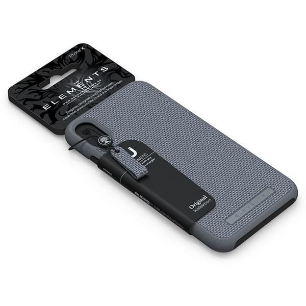 Nordic Elements Original Idun - iPhone Xs Max Stofcover (Mellemgrå)