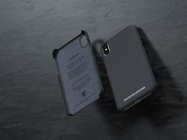 Nordic Elements Original Idun - iPhone Xs Max Stofcover (Mellemgrå)