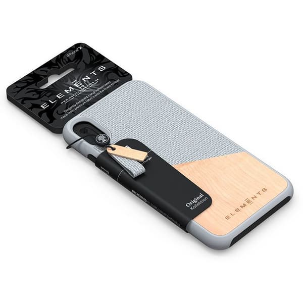 Nordic Elements Original Helm - iPhone Xs Max Træcover (Lysegrå)