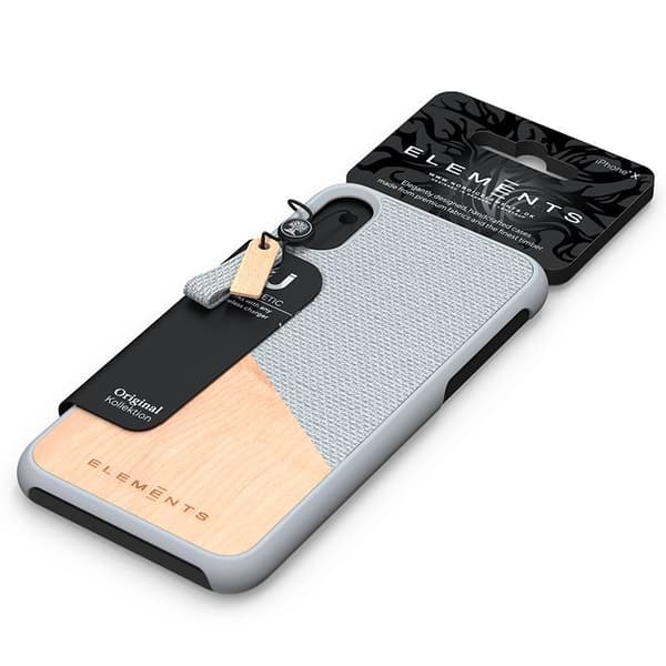 Nordic Elements Original Helm - iPhone Xs Max Træcover (Lysegrå)