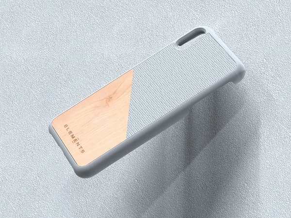 Nordic Elements Original Helm - iPhone Xs Max Træcover (Lysegrå)