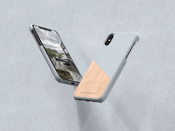 Nordic Elements Original Helm - iPhone Xs Max Træcover (Lysegrå)
