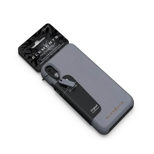 Nordic Elements Original Gefion - iPhone Xs Max Træcover (Mellemgrå)