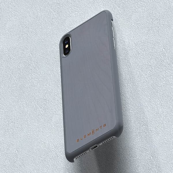 Nordic Elements Original Gefion - iPhone Xs Max Træcover (Mellemgrå)