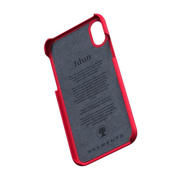 Nordic Elements Saeson Idun - iPhone Xs / X Stofcover (Rød)