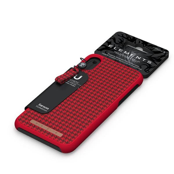 Nordic Elements Saeson Idun - iPhone Xs / X Stofcover (Rød)
