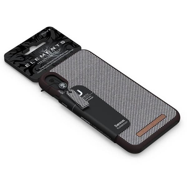 Nordic Elements Saeson Idun - iPhone XR stofcover (mørkebrunt mønster 1)
