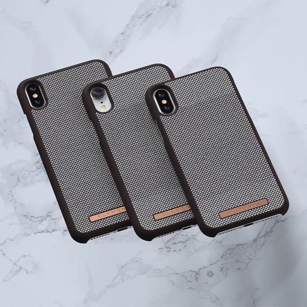 Nordic Elements Saeson Idun - iPhone XR stofcover (mørkebrunt mønster 1)