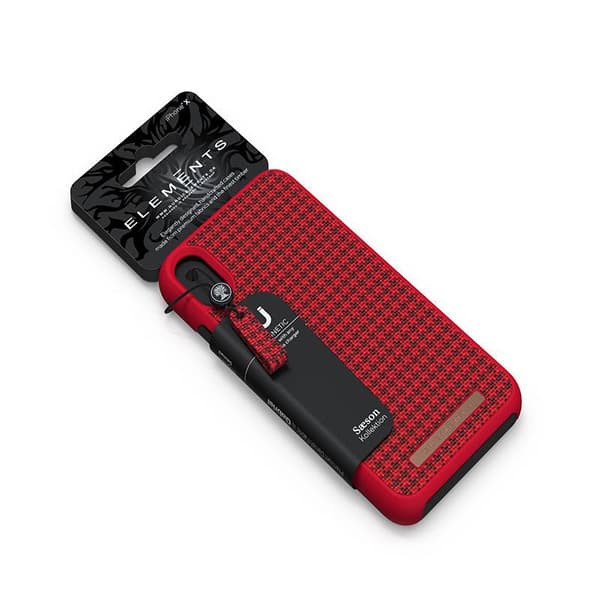 Nordic Elements Saeson Idun - iPhone Xs Max stofcover (rød)