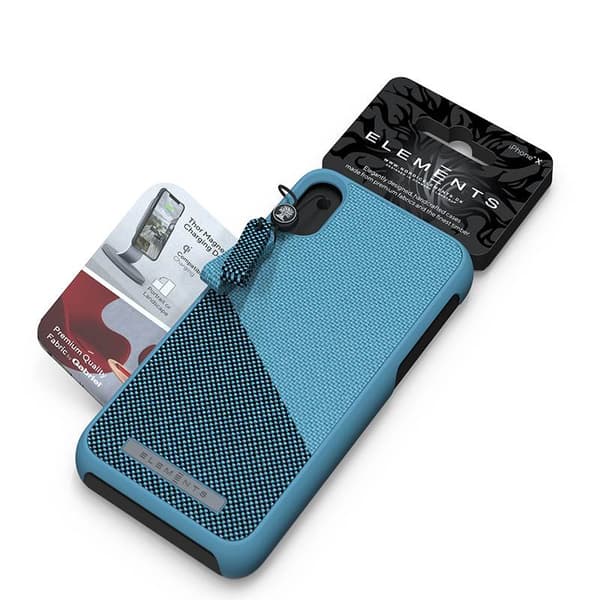 Nordic Elements Saeson Freja - iPhone Xs Max stofcover (petrol)