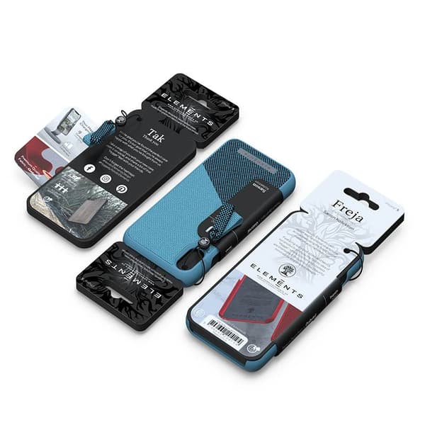 Nordic Elements Saeson Freja - iPhone Xs Max stofcover (petrol)
