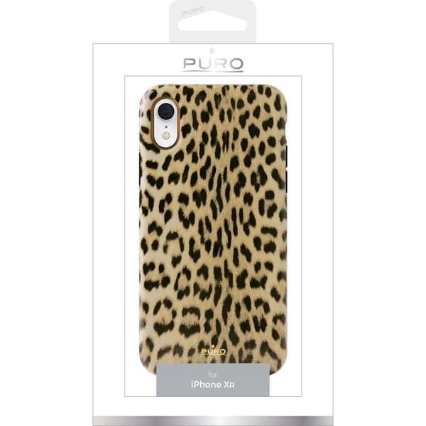 PURO Glam Leopard-skal - iPhone XR-skal (Leo 1)