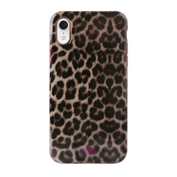 PURO Glam Leopard -suojakuori - iPhone XR -kotelo (Leo 2)