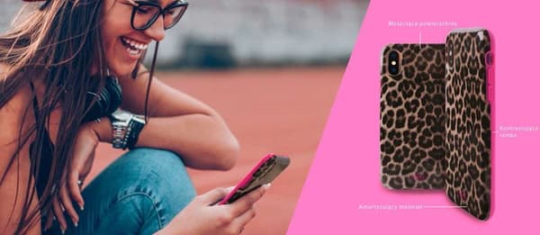 PURO Glam Leopard Cover - Fodral för iPhone Xs / X (Leo 2)