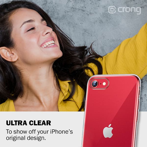 Crong Crystal Slim Cover - Skal till iPhone SE (2022/2020) / 8 / 7 (transparent)