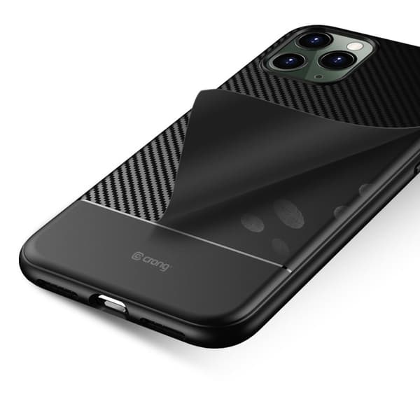 Crong Prestige Carbon -suojakuori - iPhone 11 Pro -kotelo (musta)